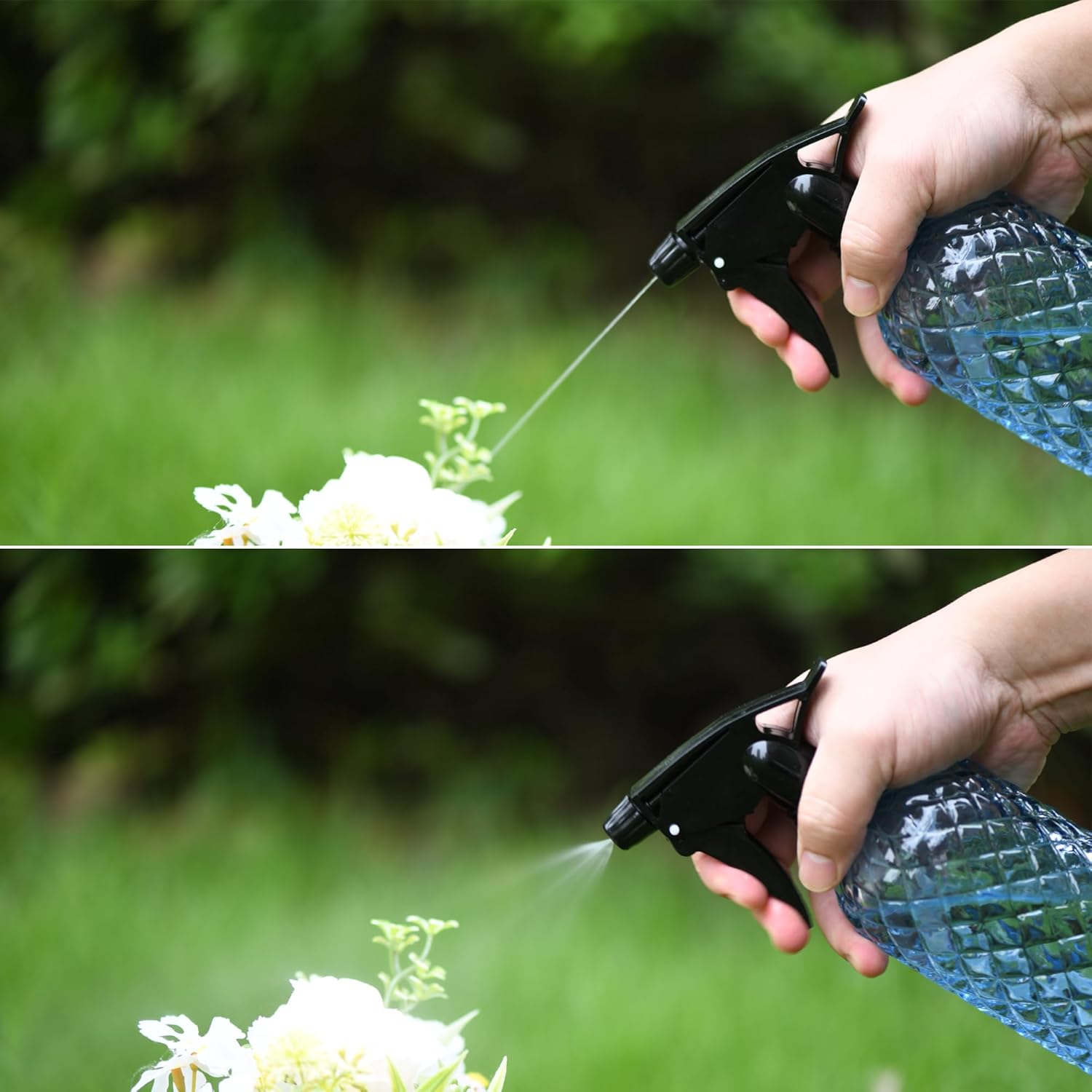 Diamond Pattern Spray Bottle – Adjustable Nozzle Multi-Purpose Sprayer for Plants, Cleaning & Personal Care